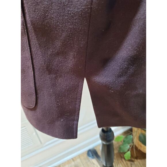 Nordstrom Women's Brown Viscose Single Breasted Long Sleeve Blazer Coat Size XL - Picture 7 of 14